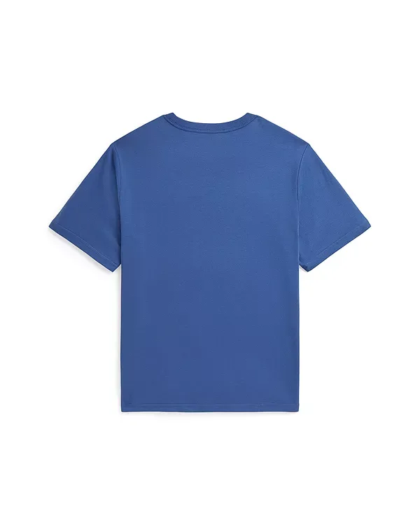 Футболка из хлопкового трикотажа с логотипом - для детей постарше Ralph Lauren, Blue — фото 4