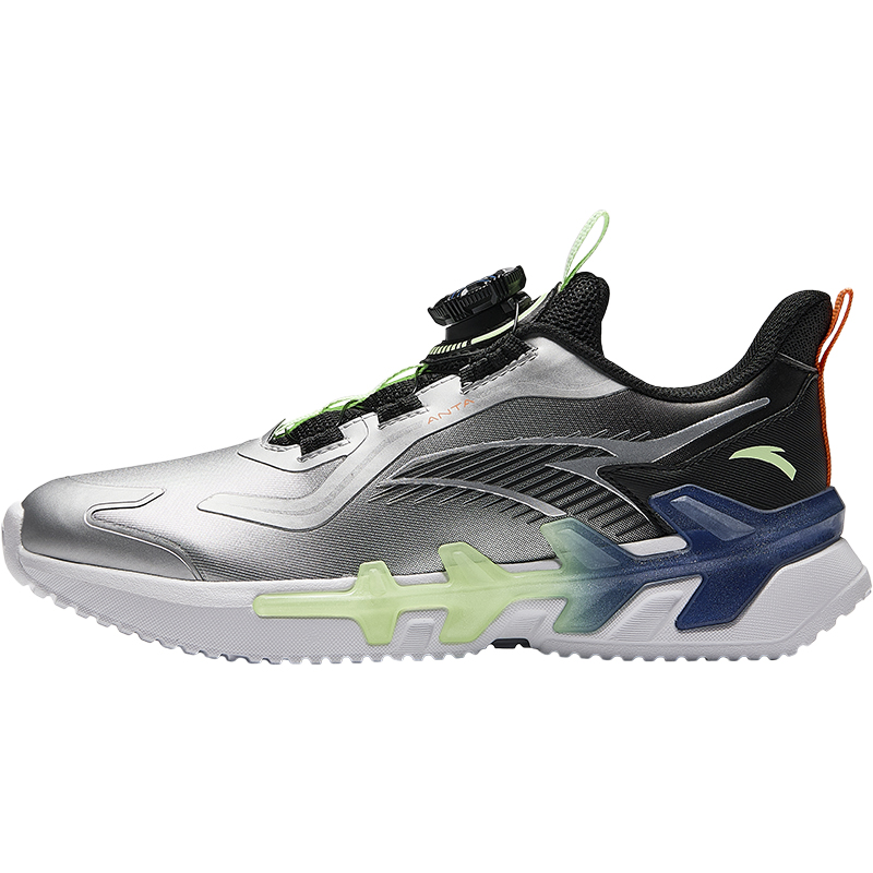 

Antakids Детские кроссовки Gongsu Lightweight Shock Absorbers Low Top Silver Black