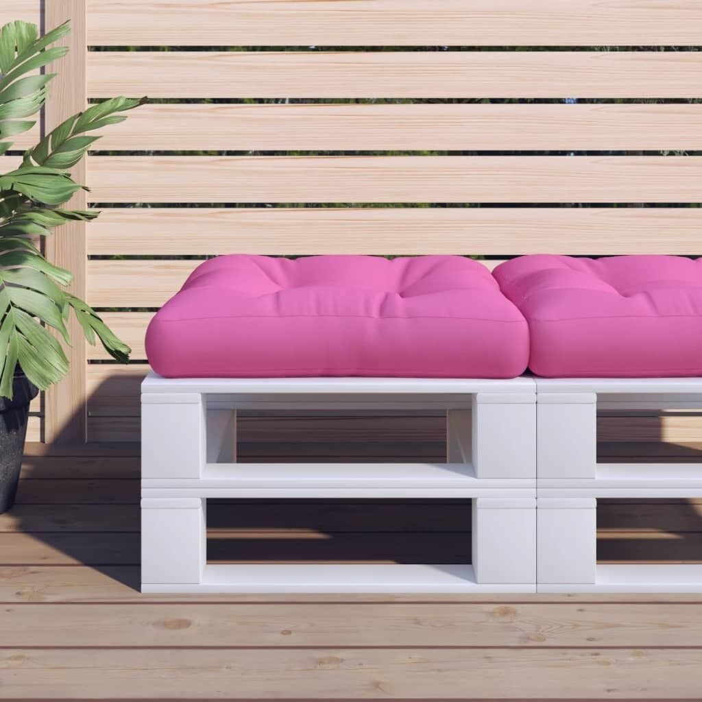 

Подушка-паллет розовая 60х60х8 см ткань Оксфорд DKD HOME DECOR, розовый