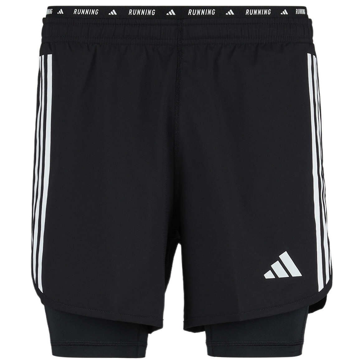 

Шорты для бега Adidas Own The Run 3 Stripes 2in1 Shorts, черный