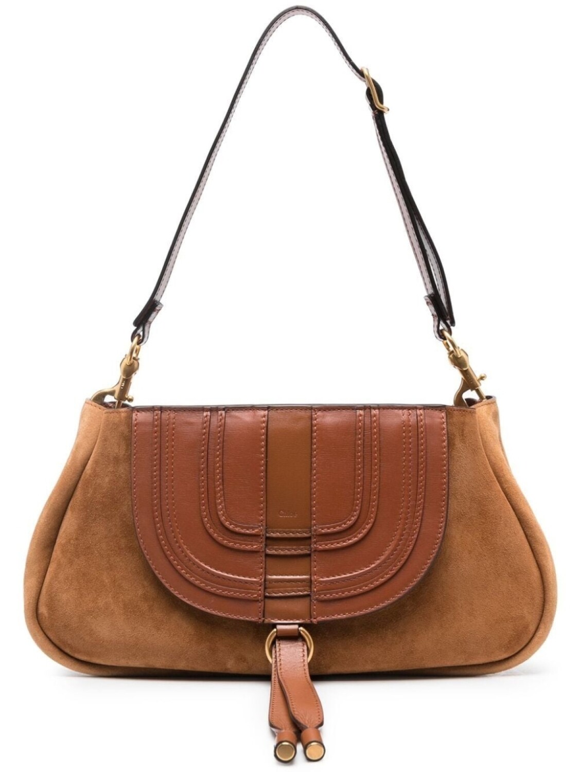 

Chloé сумка на плечо Marcie, коричневый