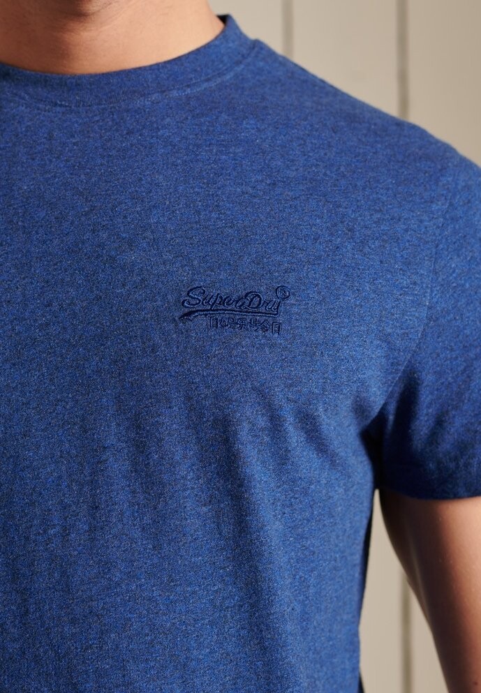Футболка базовая VINTAGE LOGO EMB Superdry, цвет bright blue marl — фото 3