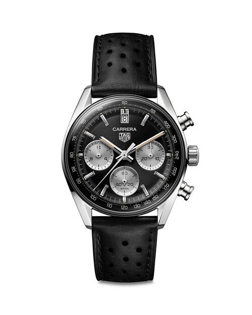 

Часы Carrera Timeless с хронографом, 39 мм TAG Heuer, цвет Black