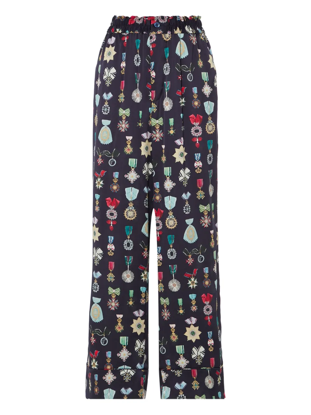 

Шелковые брюки Gloriette Temperley London, синий