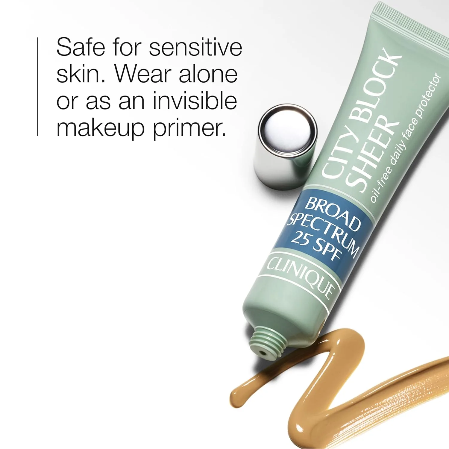 Clinique City Block Sheer Oil Free Daily Face Protector Broad Spectrum SPF 25 | Легкая текстура + Безопасен для чувствительной кожи 41,4 мл (1 шт.), Beige — фото 2