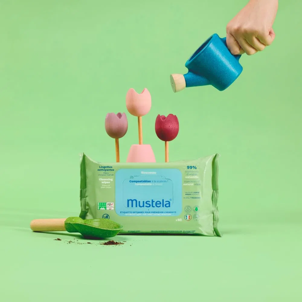 Компостируемые салфетки Mustela с ароматом, 60 шт. Mustela — фото 3