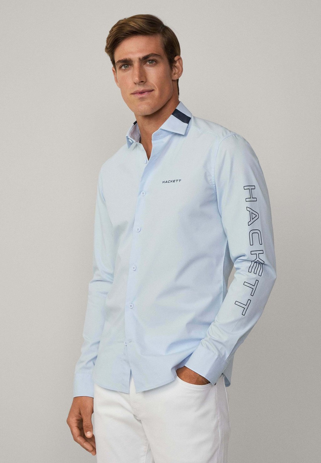 

Рубашка Hackett London, синий