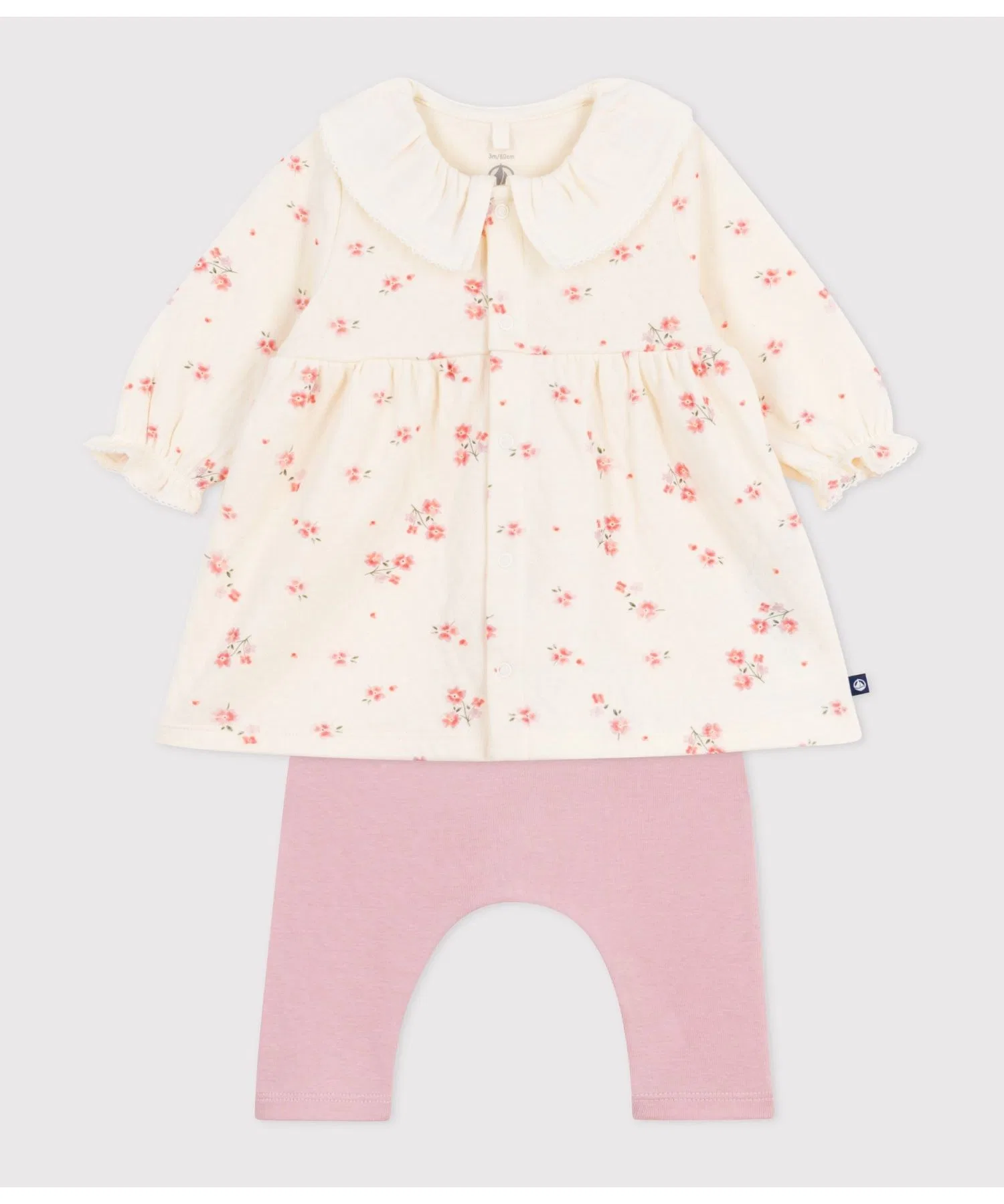 Детский комплект Petit Bateau: платье и леггинсы — фото 2