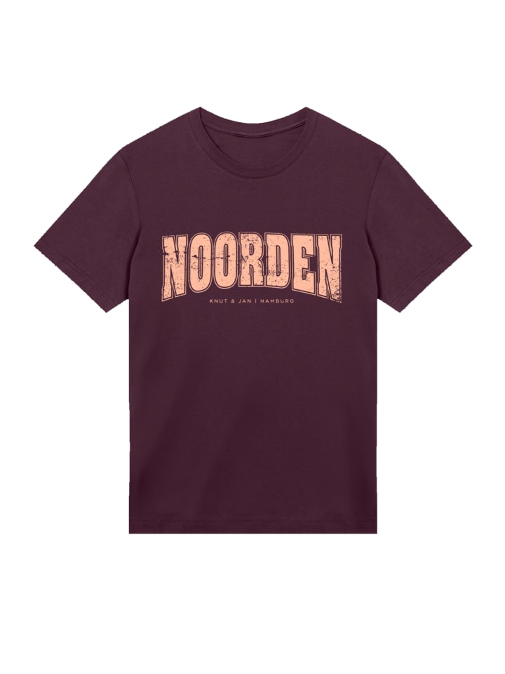 

Темно-бордовая футболка Knut & Jan Hamburg Noorden Collegiate F4NT4STIC, Красный, Темно-бордовая футболка Knut & Jan Hamburg Noorden Collegiate F4NT4STIC