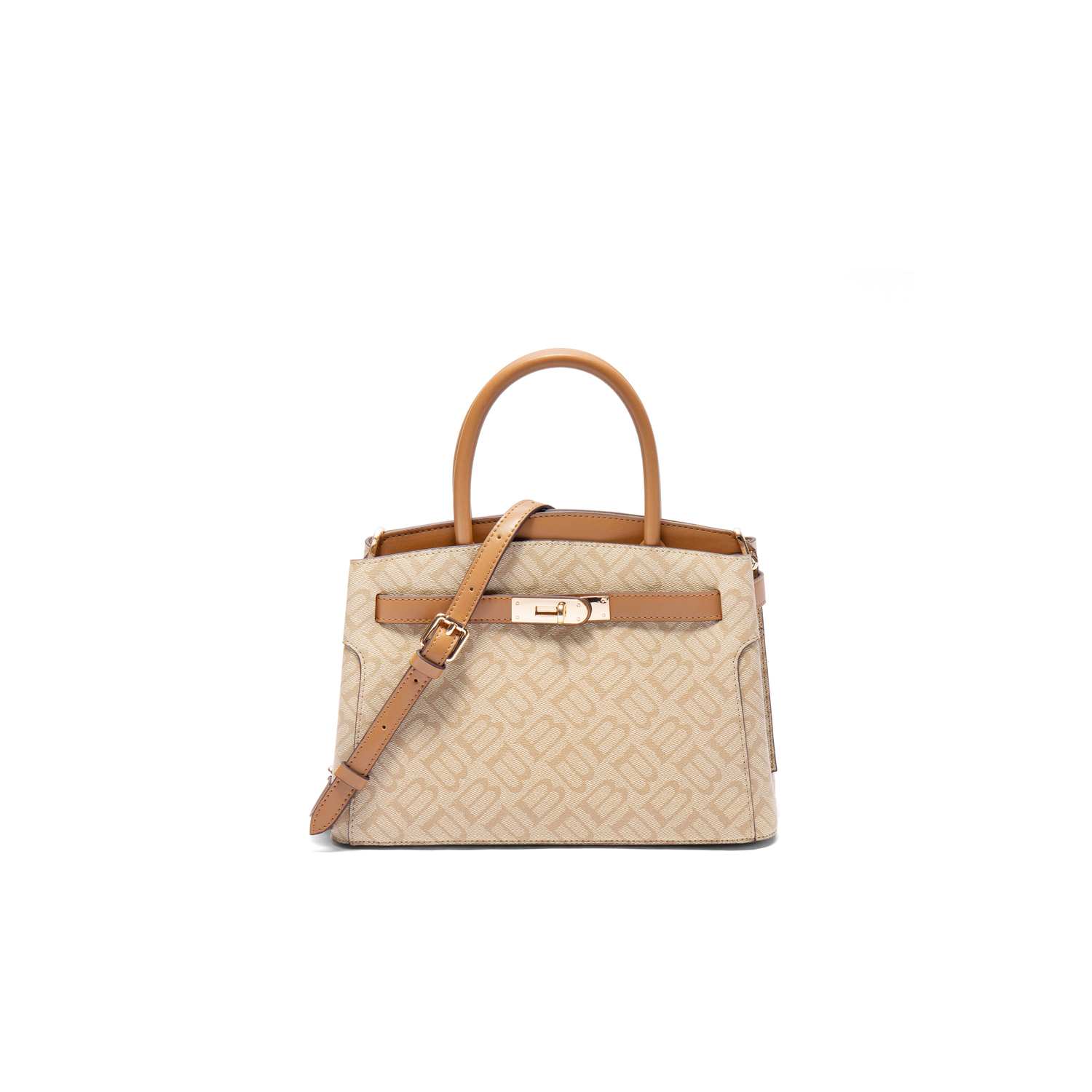 

BELLE Сумка из коровьей кожи среднего размера, Apricot[Vintage Style]