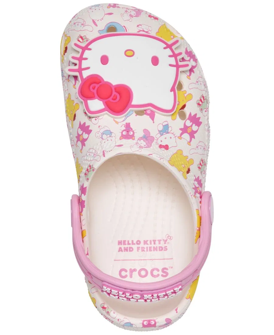 Классические сабо Hello Kitty для девочек от Finish Line Crocs, мультиколор — фото 3