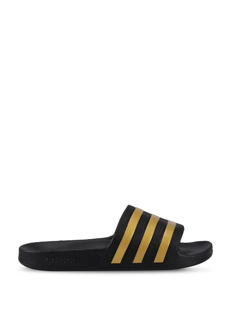 Шлепанцы, водоотталкивающие, Adilette Aqua, Adidas, черный — фото 4