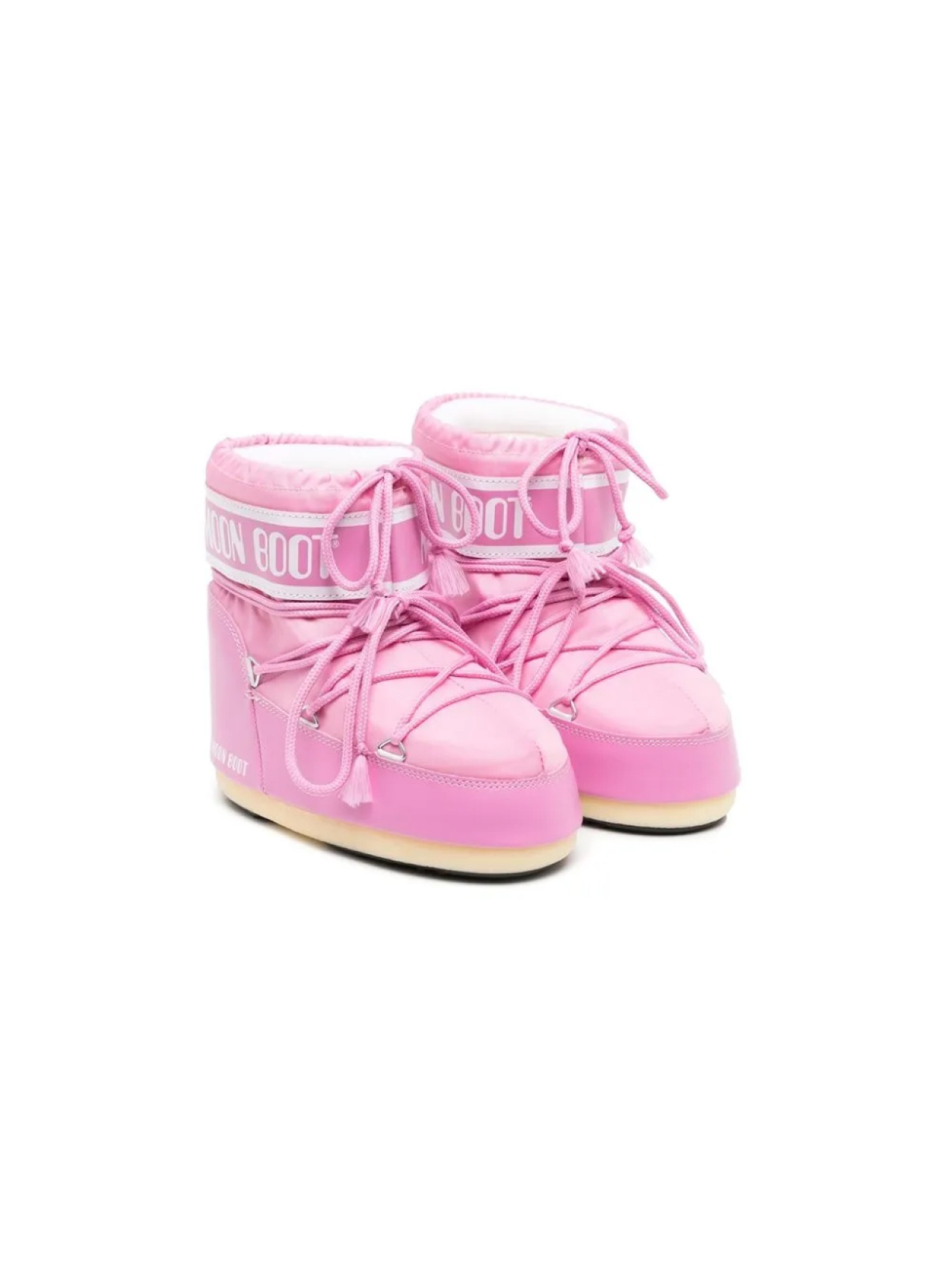 

Moon Boot Kids ботинки на шнуровке с логотипом, розовый