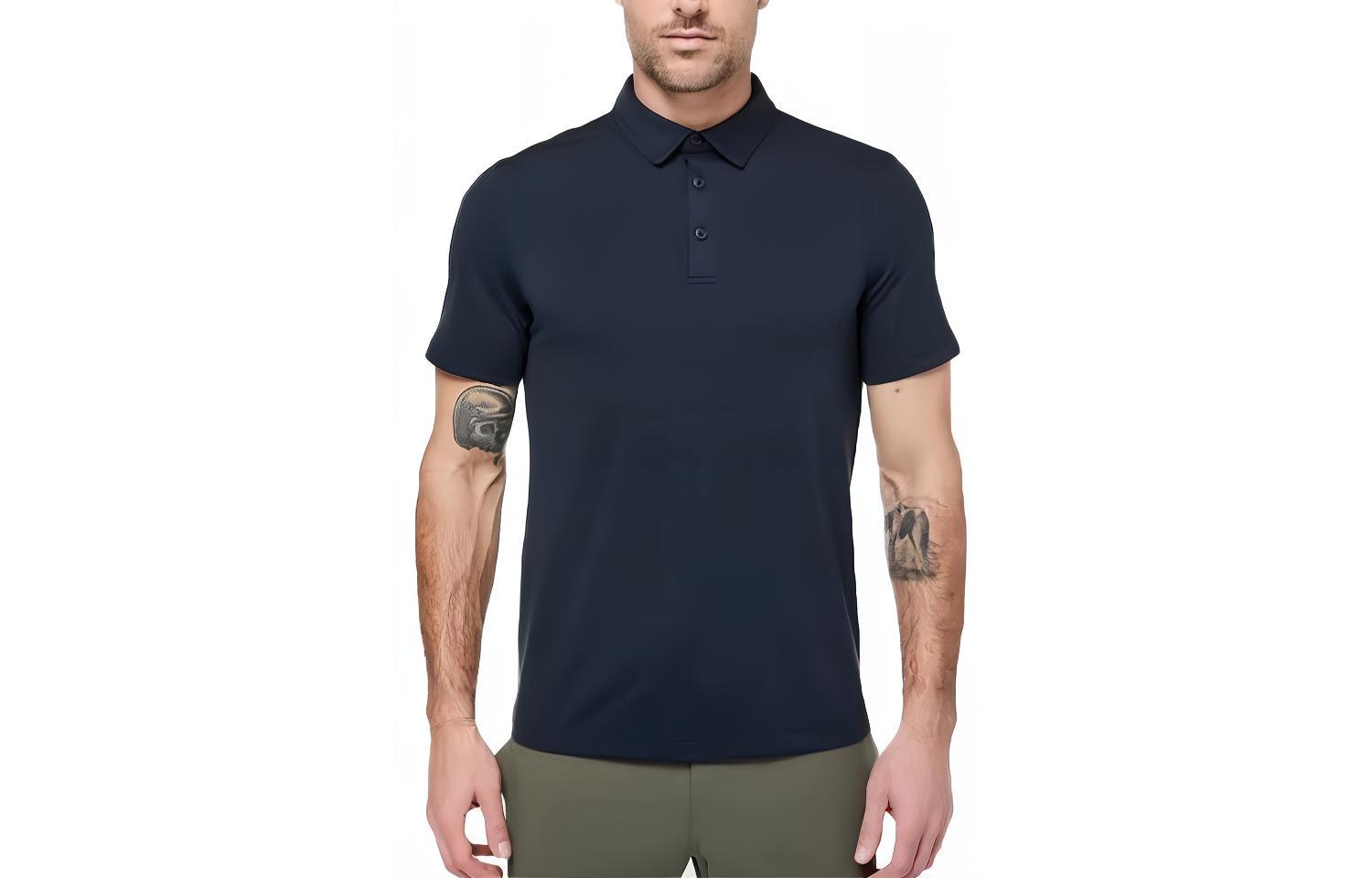 

Футболка поло мужская черная Lululemon, Black/BLK
