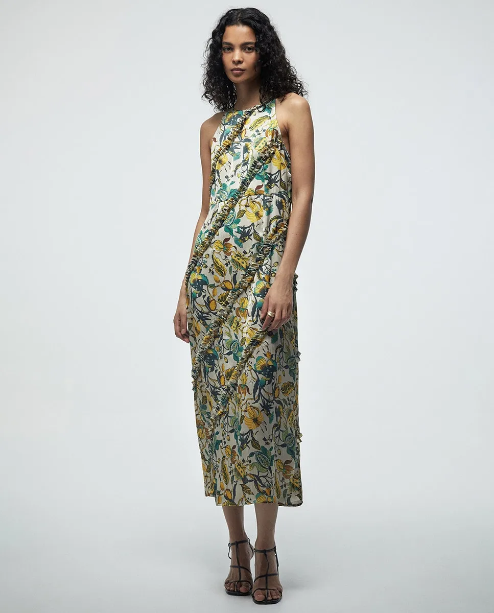 

Платье с воланами Sfera, желтый