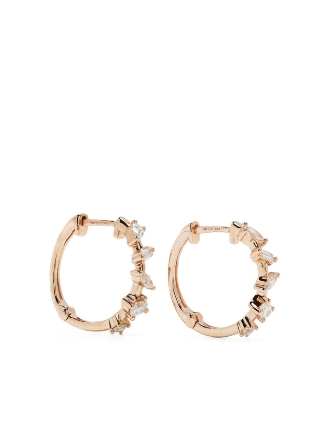 

Серьги Alexa Jordyn из розового золота с бриллиантами Dana Rebecca Designs, золотой
