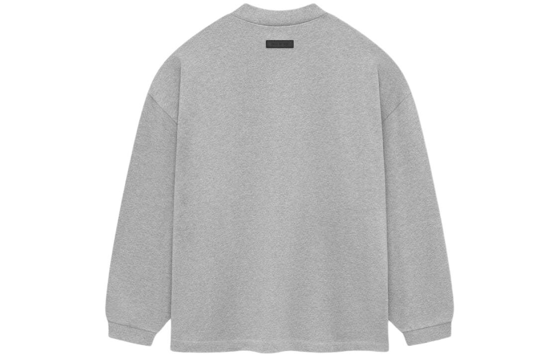 Футболка из плотного джерси с длинным рукавом Fear Of God Essentials, серый — фото 2