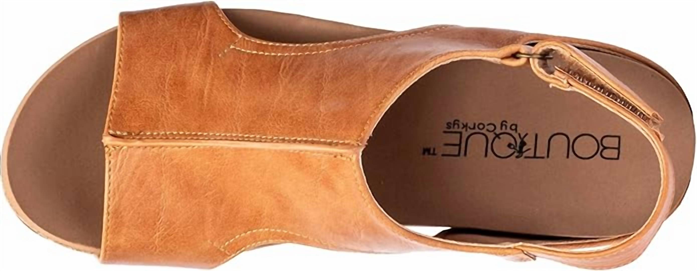 Женские босоножки Volta II на платформе, цвет коньяк гладкая кожа Corkys Footwear, Cognac Smooth — фото 4