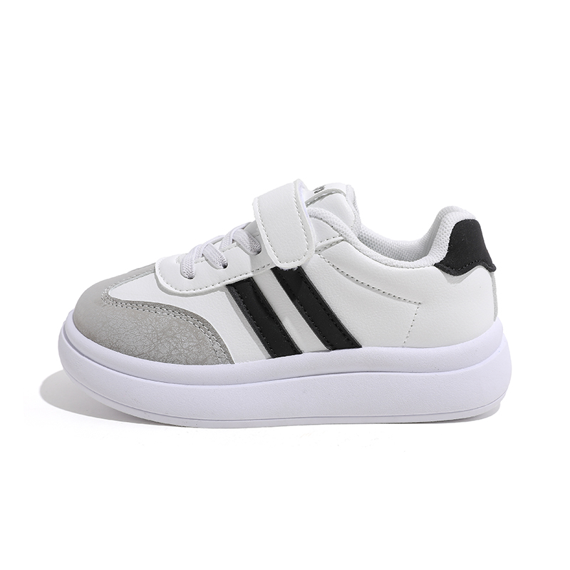 

Низкие скейтерские кроссовки для детей Kids' Babaya, белый/черный