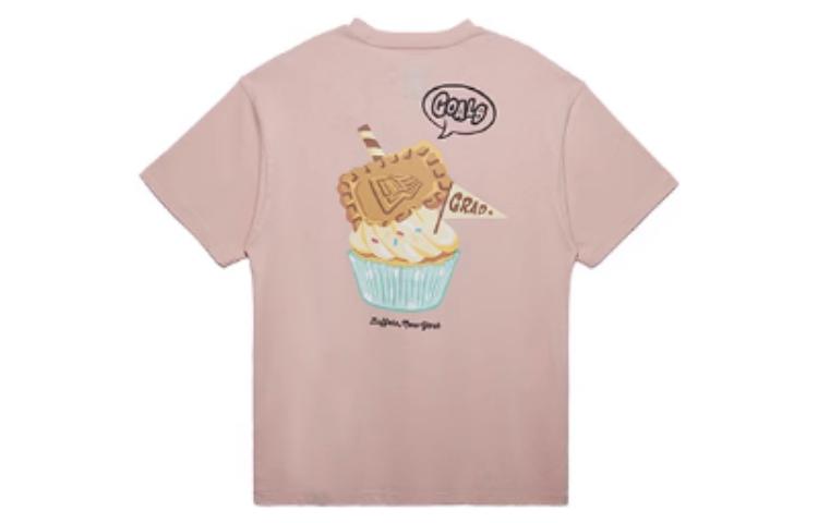 

New Era Футболка унисекс розовая, Розовый, New Era Футболка унисекс розовая