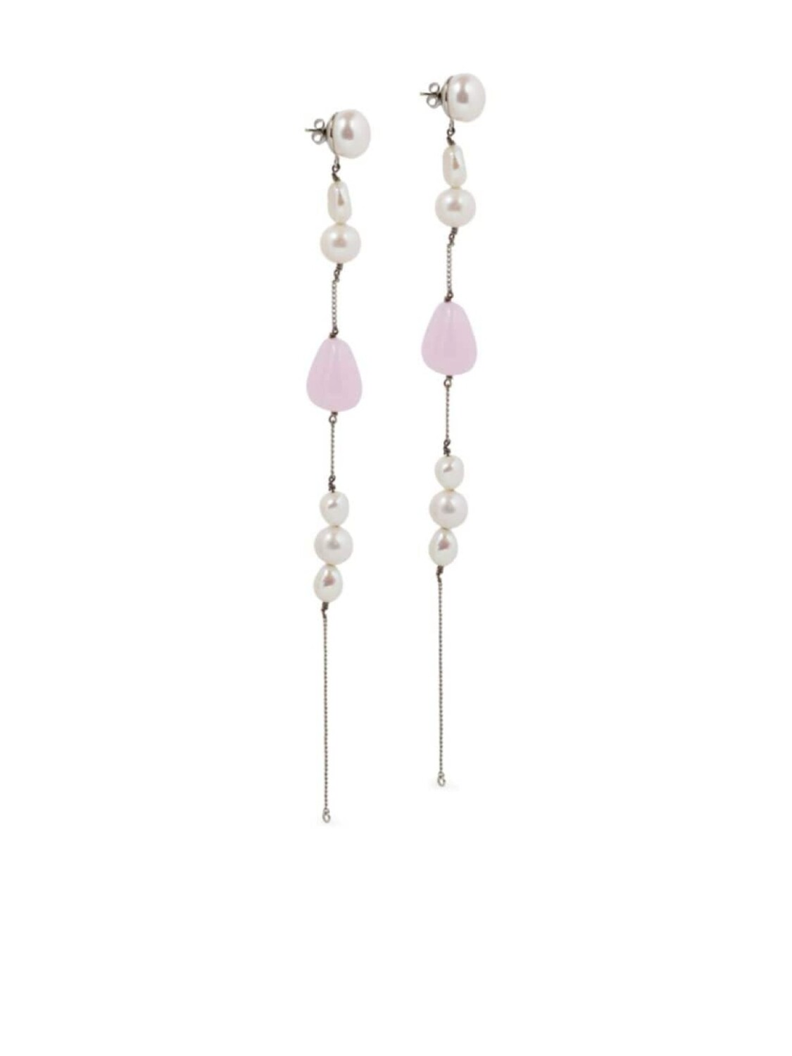 

Серьги-капли с жемчугом DRIES VAN NOTEN, розовый