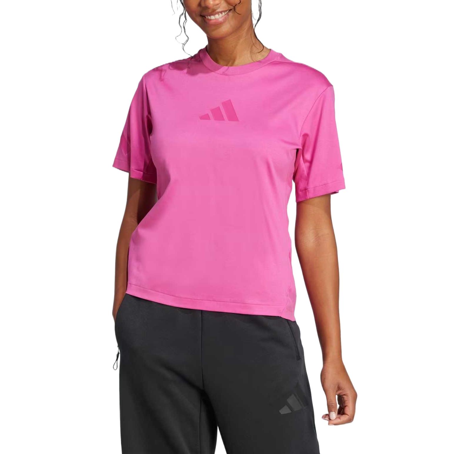 Adidas Женская футболка Z.N.E. Semi Lucid Fuchsia — фото 4