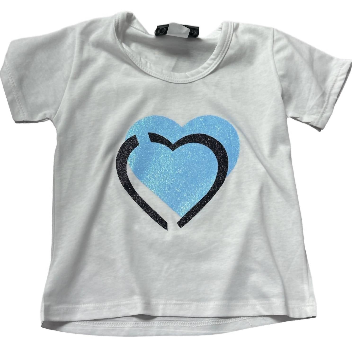 

Футболка Sparkle Heart в неоново-бирюзовом цвете Heart Dori Creations