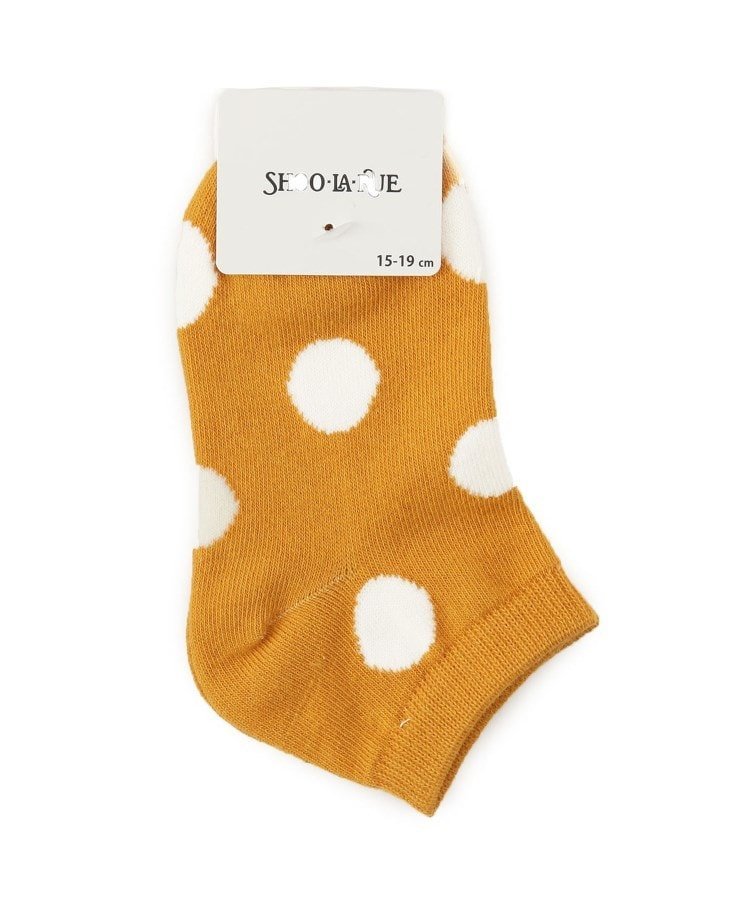 Носки до щиколотки в крупный горошек Shoo・La・Rue, Mustard (133)