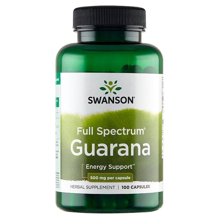 

Препарат, повышающий энергию Swanson Guarana 500 mg, 100 шт