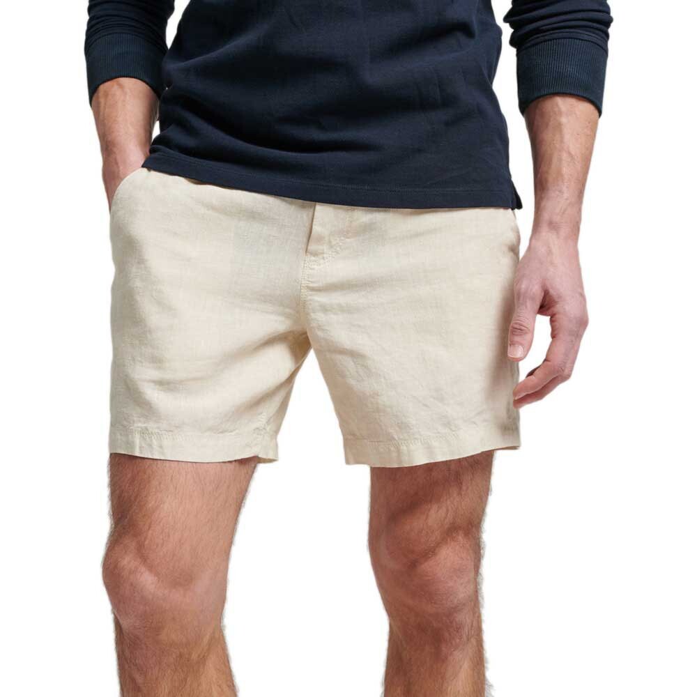 

Шорты Superdry Studios Overdyed Linen, бежевый