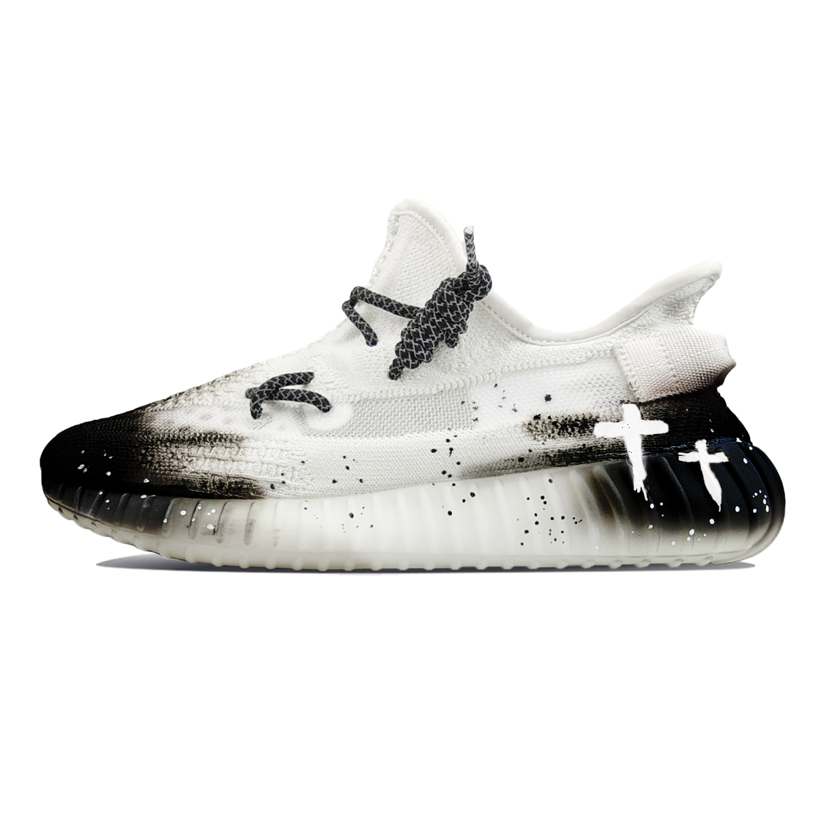 Adidas Originals Низкие повседневные кроссовки Yeezy Boost 350 V2, устойчивые к истиранию, унисекс, белые, черные
