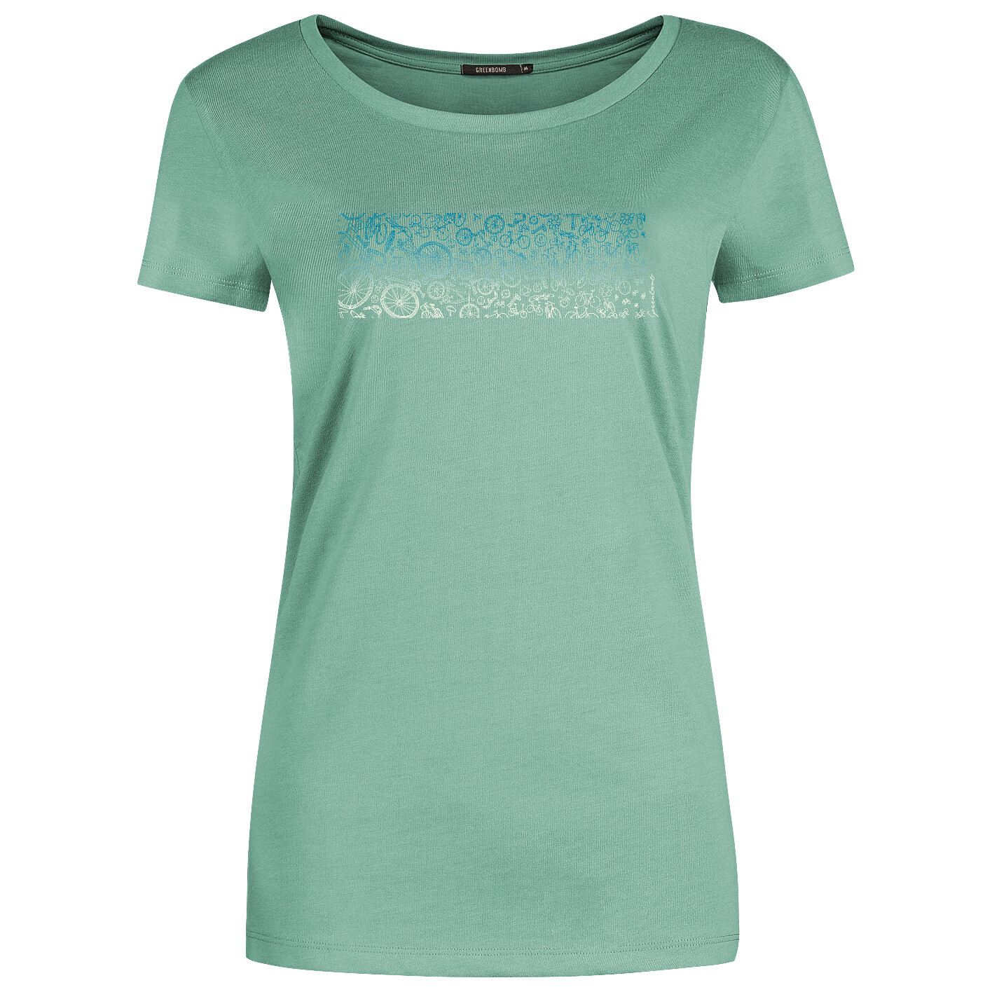 

Футболка Greenbomb Bike Lucky Loves T-Shirt Cotton, цвет Pale Green