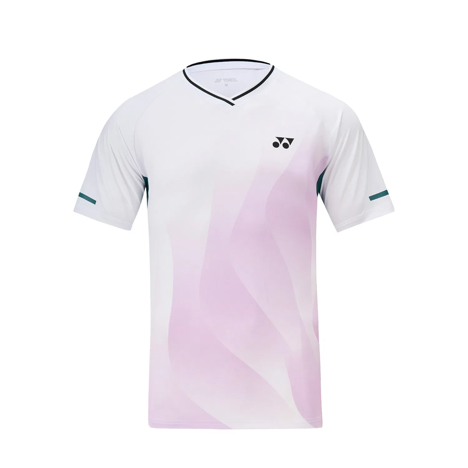 Детская спортивная футболка V-образным вырезом YONEX белая