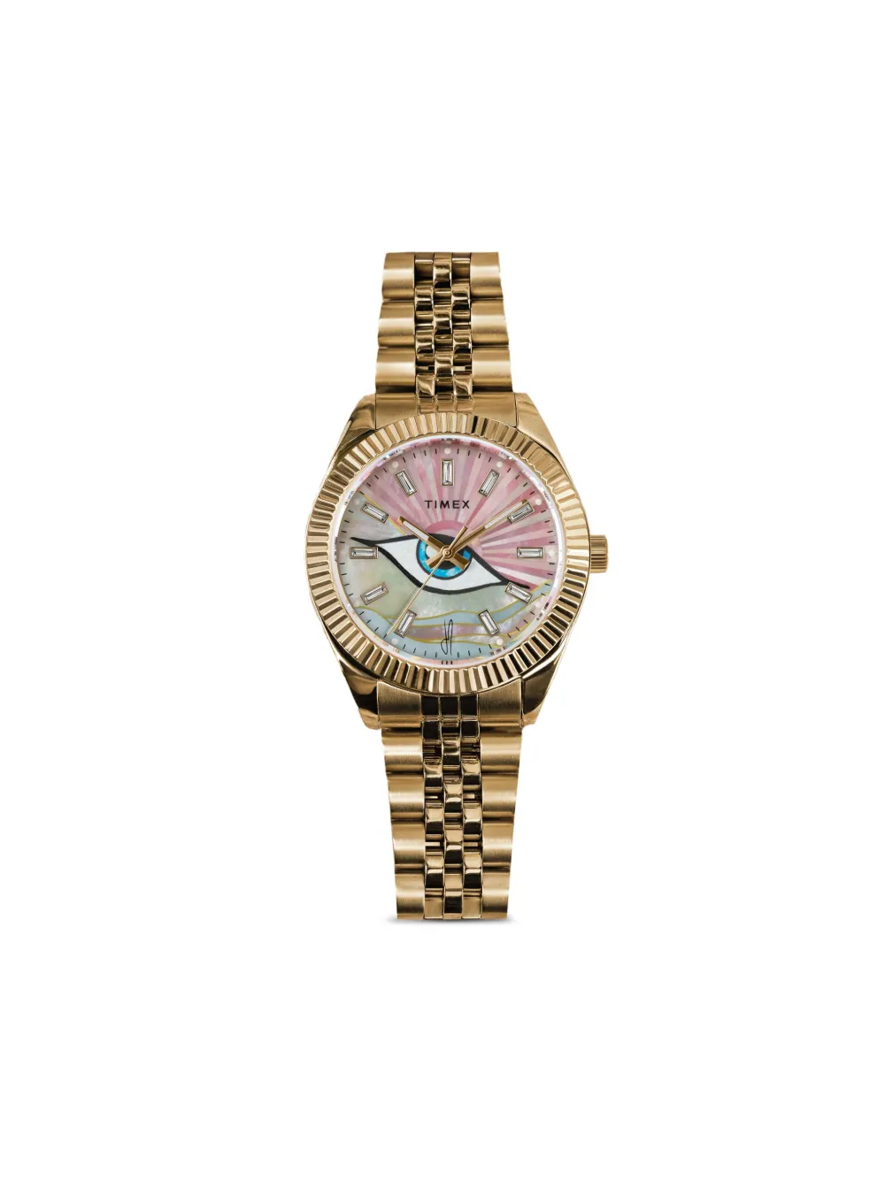 

Наручные часы из коллаборации с Jacquie Aiche TIMEX, розовый