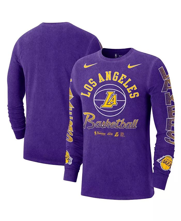 

Мужская фиолетовая футболка Los Angeles Lakers Courtside Retro Elevated с длинным рукавом Nike