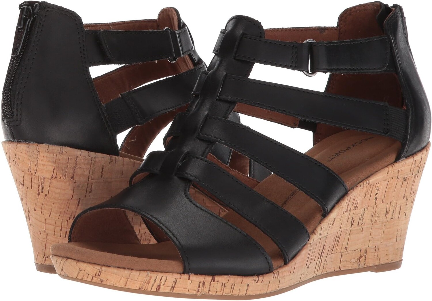 Босоножки Briah Gladiator Rockport, черная кожа