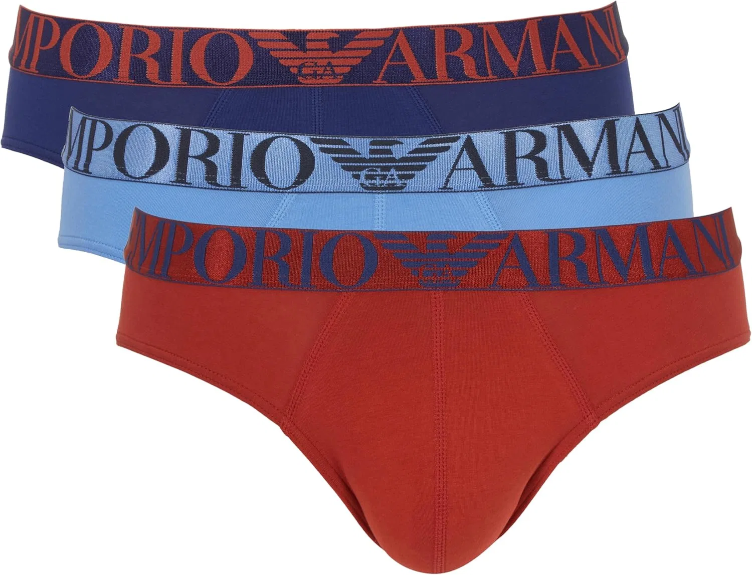 Боксеры с логотипом Emporio Armani, Azzur/Inchios/Matton