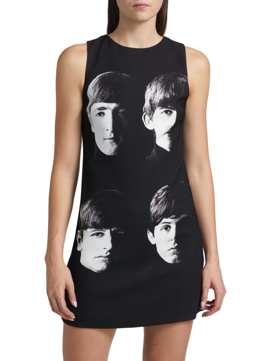

Платье-футляр A + O x The Beatles Clyde Alice + Olivia, цвет Fab Four