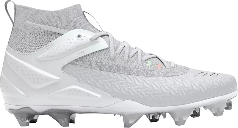 

Мужские бейсбольные бутсы Under Armour Yard MT TPU Mid, цвет White/Silver
