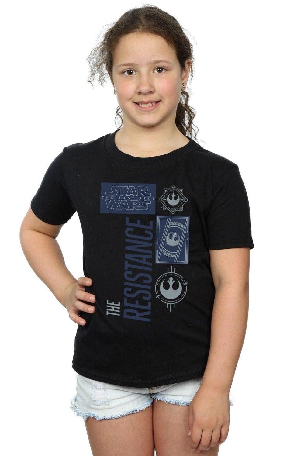 

Хлопковая футболка «Последние джедаи Сопротивления» Star Wars, черный