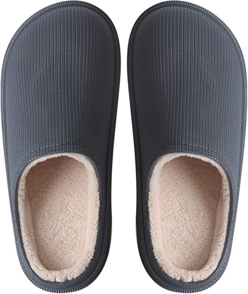 

Женские тапочки Rojeam, комфортные, водонепроницаемые, зимние, для сада, теплые домашние тапочки, для дома и улицы, для мужчин и женщин, темно-серый