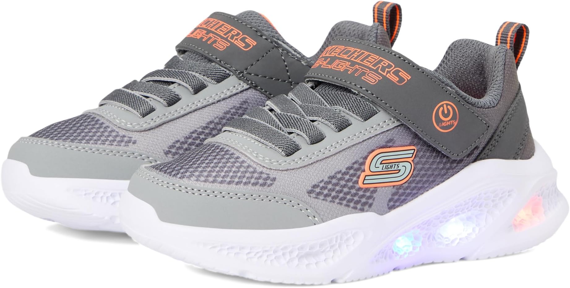 

Кроссовки SKECHERS KIDS Skechers Meteor-Lights-Krendox 401495L, цвет Charcoal/Grey