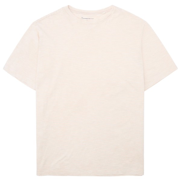 

Футболка в узкую полоску Knowledgecotton Apparel, бежевый
