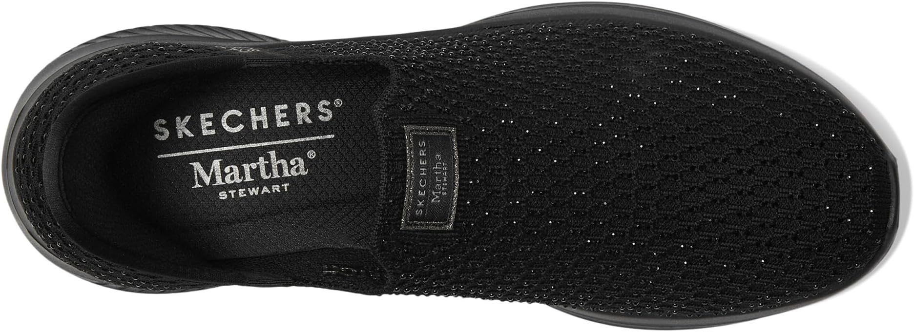 Кроссовки SKECHERS Martha Stewart Ultra Flex 3.0 - Dazzling Hands Free Slip-Ins, черный — фото 2