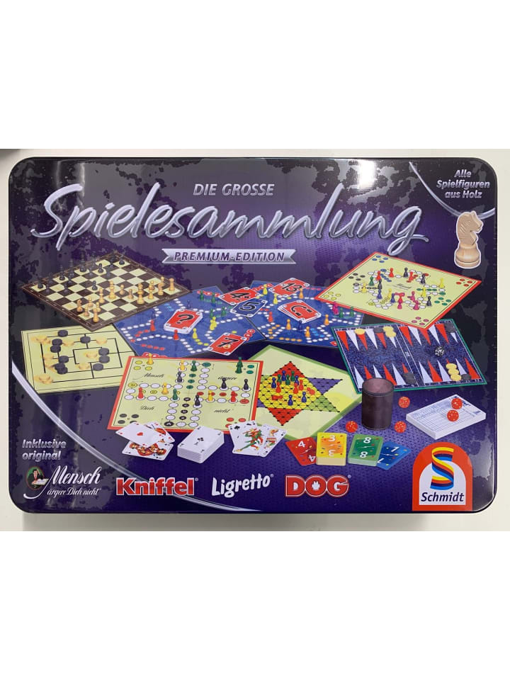 

Большая коллекция игр в металлической коробке