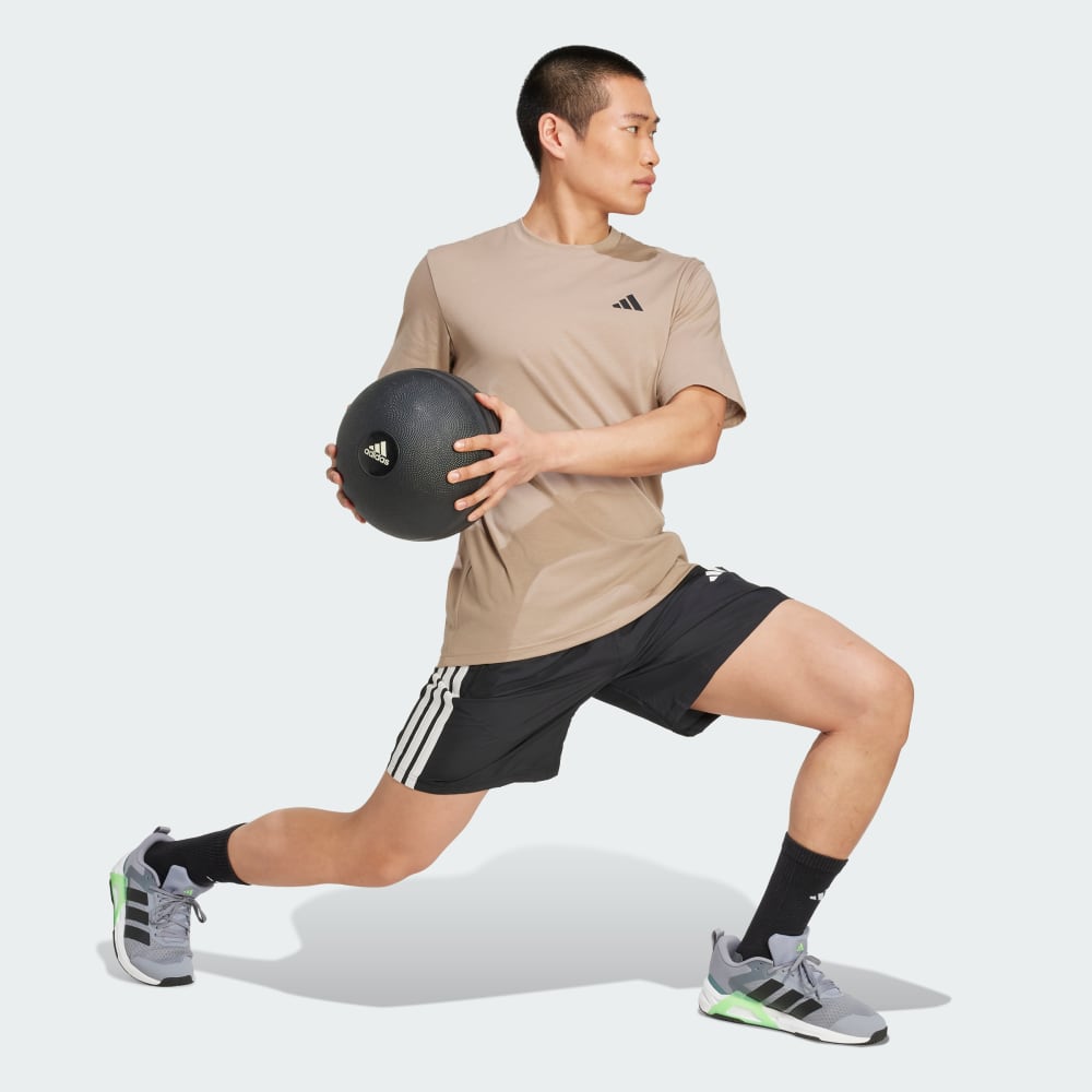 Футболка Adidas Train Essentials Feelready Training Tee, цвет Chalky Brown/Black — фото 3