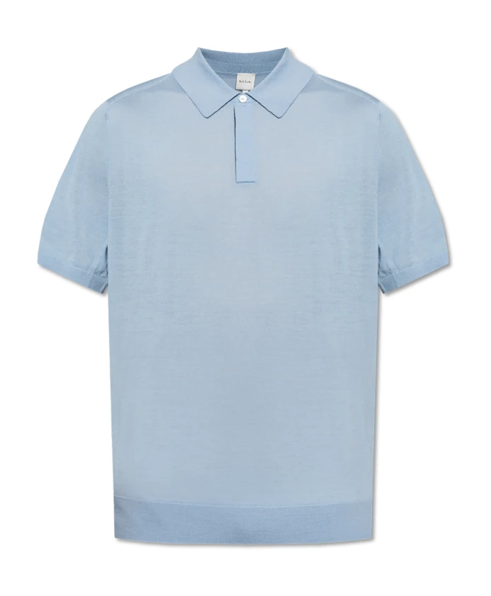 

Шерстяная рубашка поло Paul Smith, синий