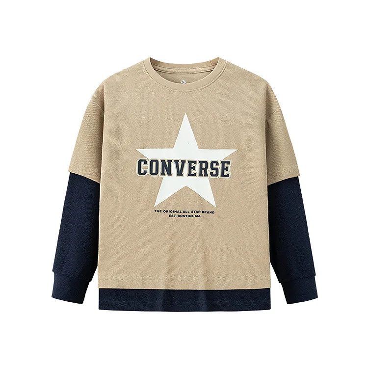 Футболка детская Crew Neck Converse, oat