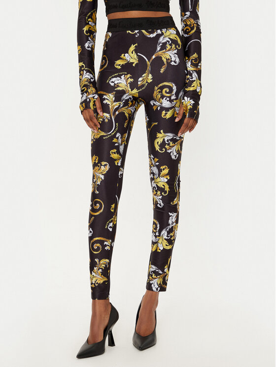 

Облегающие леггинсы 78HAC101 Versace Jeans Couture, черный