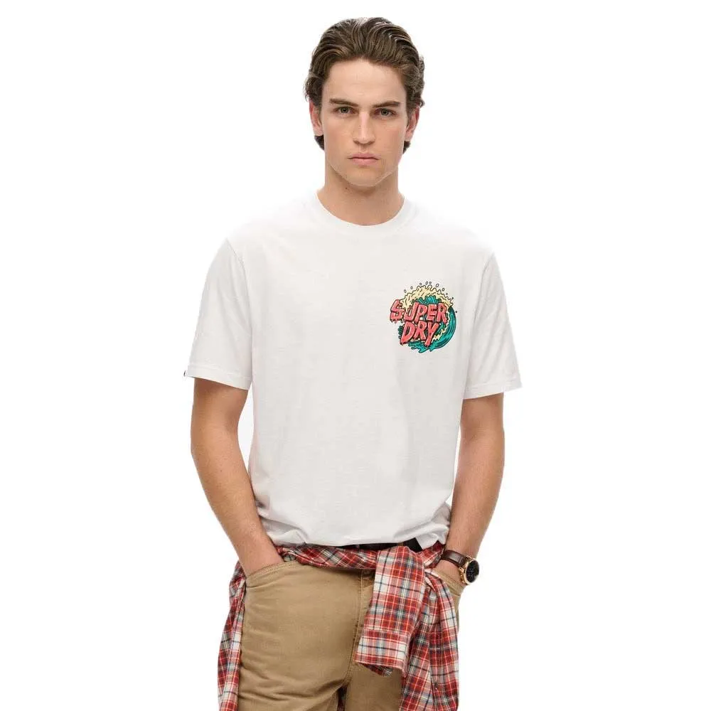 

Футболка с коротким рукавом Superdry Outdoor Narrative Loose Fit, белый